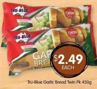 Spudshed Trublue Garlic Bread Twin Pk 450g offer