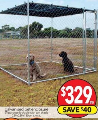 Cheap as Chips Galvanised Pet Enclosure offer