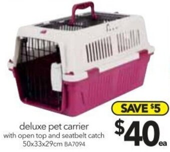 Cheap as Chips Deluxe Pet Carrier 50x33x29cm offer