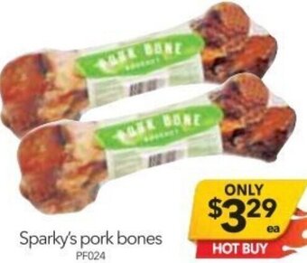 Cheap as Chips Sparky's Pork Bones offer