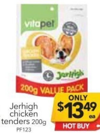 Cheap as Chips Jerhigh Chicken Tenders 200g offer