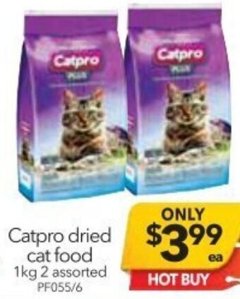 Cheap as Chips Catpro Dried Cat Food 1kg offer