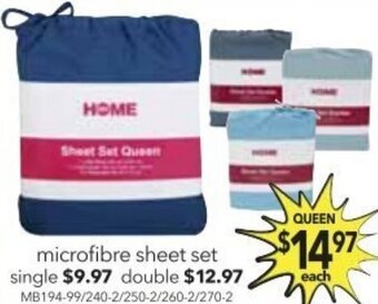 Cheap as Chips Microfibre Sheet Set offer