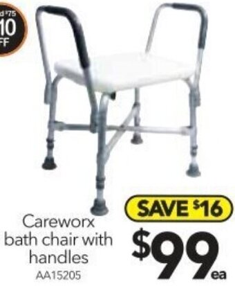 Cheap as Chips Careworx Bath Chair With Handles offer