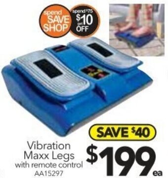 Cheap as Chips Vibration Maxx Legs With Remote Control offer