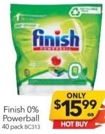 Cheap as Chips Finish 0% Powerball offer