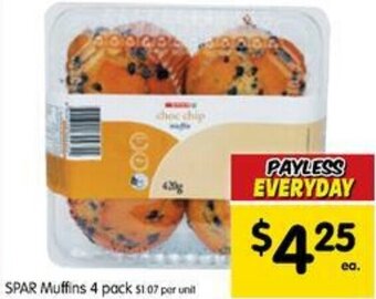 Spar Muffins 4 Pack