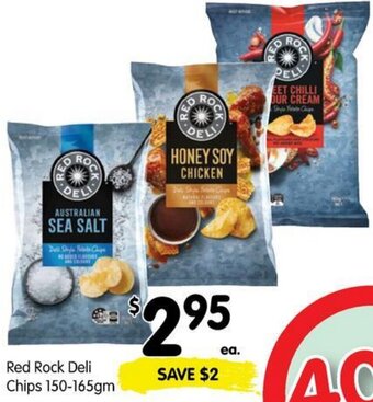 Spar Red Rock Deli Chips 150-165gm offer