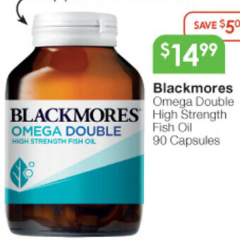 Soul Pattinson Chemist Blackmores Omega Double High Strength Fish Oil 90 Capsules offer
