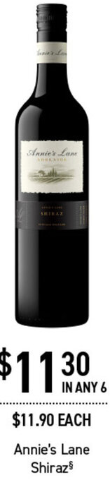 Dan Murphy's Annie's Lane Shiraz offer