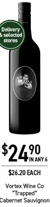 Vortex Wine Co "Trapped" Cabernet Sauvignon