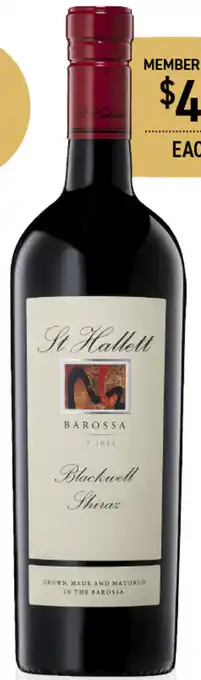 Dan Murphy's St Hallett Blackwell Shiraz 2013 offer