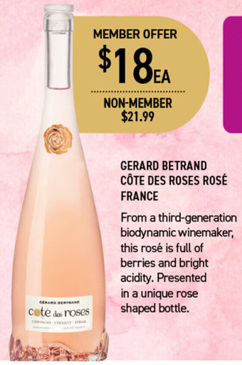 Dan Murphy's Gerard Betrand Cote Des Roses Rosé France offer