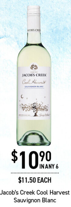 Dan Murphy's Jacob's Creek Cool Harvest Sauvignon Blanc offer