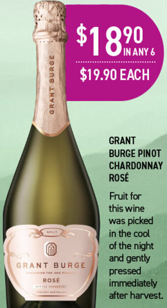 Dan Murphy's Grant Burge Pinot Chardonnay Rosé offer