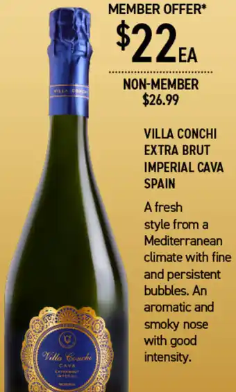 Dan Murphy's Villa Conchi Extra Brut Imperial Cava Spain offer