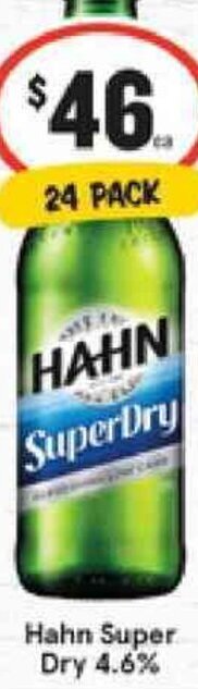 Hahn Super Dry 4.6%