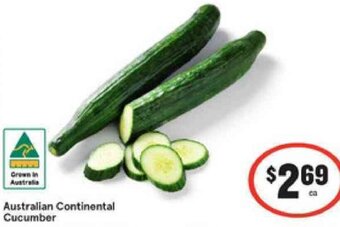 IGA Australian Continental Cucumber offer