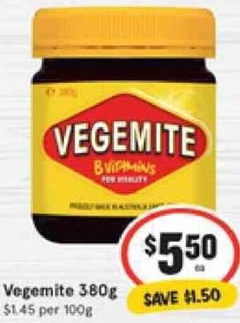 IGA Vegemite 380g offer