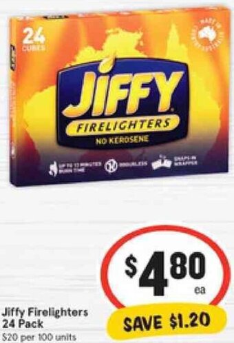 IGA Jiffy Firelighters 24 Pack offer