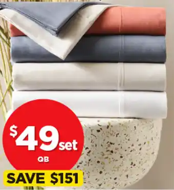 Spotlight Koo 300 Thread Count Cotton Lyocell Sheet Set offer