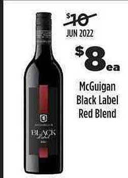 Liquorland McGuigan Black Label Red Blend offer