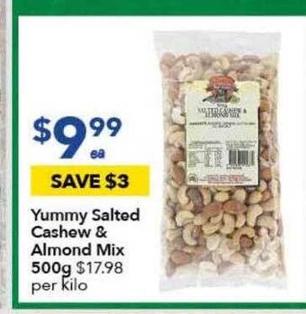 Ritchies Yummy Salted Cashew & Almond Mix 500g offer
