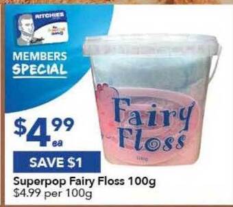 Superpop Fairy Floss 100g