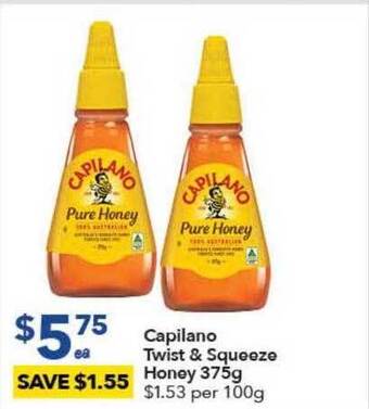 Capilano Twist & Squeeze Honey 375g