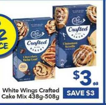 Ritchies White Wings Crafted Cake Mix 438g-508g offer
