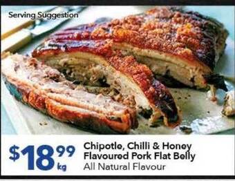 Ritchies Chipotle, Chilli & Honey Flavoured Pork Flat Belly offer