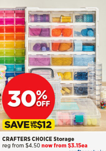 Spotlight Crafters Choice Storage offer
