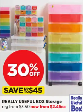 Spotlight Really Useful Box Storage offer