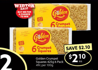 Ritchies Golden Crumpet Squares 425g 6 Pack offer
