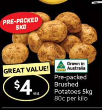 Ritchies Pre-Packed Brushed Potatoes 5kg offer
