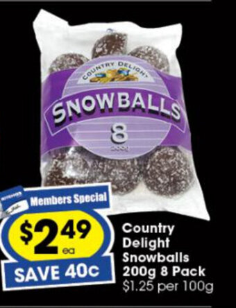 Ritchies Country Delight Snowballs 200g offer
