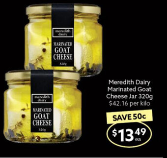 Ritchies Meredith Dairy Marinated Goat Cheese Jar 320g offer