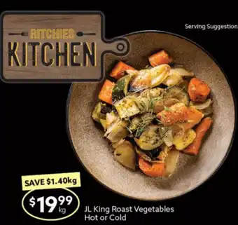 Ritchies JL King Roast Vegetables Hot or Cold offer