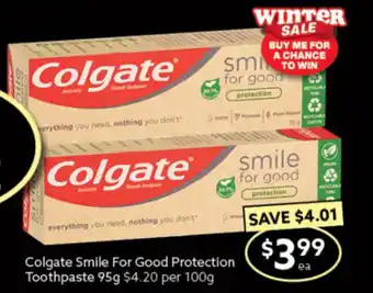 Ritchies Colgate Smile for Good Protection Toothpaste 95g offer