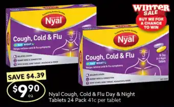 Ritchies Nyal Cough, Cold & Flu Day & Night Tablets 24 Pack offer