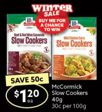 McCormick Slow Cookers 40g