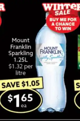 Ritchies Mount Franklin Sparkling 1.25L offer