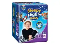 Foodworks BabyLove Sleepy Nights Pants 4-7 Yrs 9 Pack offer