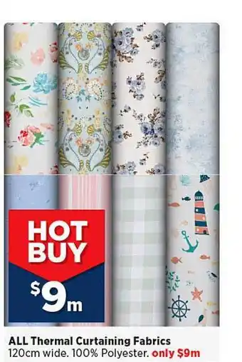 Spotlight Thermal Curtaining Fabrics offer