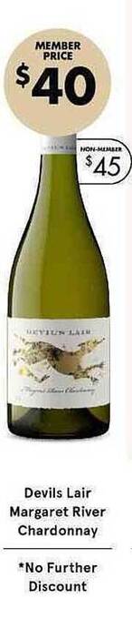 Vintage Cellars Devils Lair Margaret River Chardonnay offer