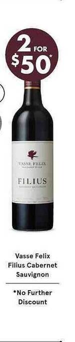 Vintage Cellars Vasse Felix Filius Cabernet Sauvignon offer