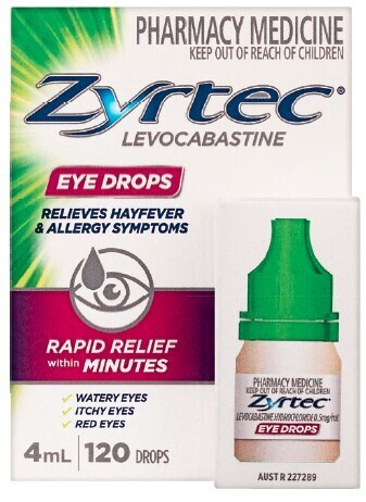 Soul Pattinson Chemist Zyrtec Eye Drops 4mL offer