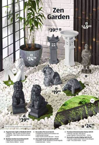 ALDI Pagoda Solar Light Or Birdbath offer