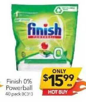 Cheap as Chips Finish 0% Powerball offer