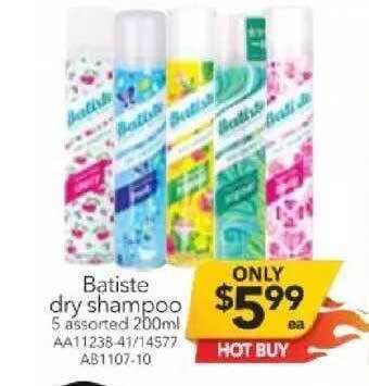 Cheap as Chips Batiste Dry Shampoo offer